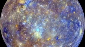 تصویر ناسا از سطح عطارد و طیف رنگ‌های مختلف