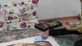 طراحی چهره مسی توسط هنرمند معلول کشورمان