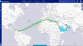 ویدئویی از حرکت همزمان ۵ نفتکش ایرانی به سمت ونزوئلا