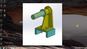 مونتاژ در نرم افزار solidworks قطعه 1