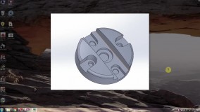 نقشه کشی در نرم افزار solidworks قطعه 2