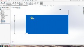 ورق کاری در نرم افزار solidworks قطعه 1