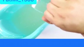 ساخت واتر اسلایم عالی فقط با ۴ چیز در منزل بدون بوراکس