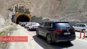 ترافیک سنگین در  آزادراه تهران - شمال