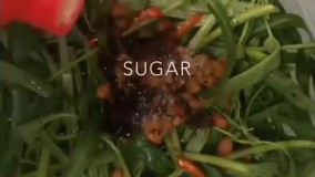 غذای  گیاهی تایلندی به نام پد پاک بونگ