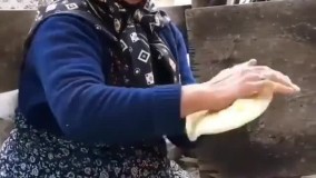 پخت نان محلی، ایران روستا