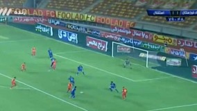 گل دوم فولاد به استقلال توسط نجاریان