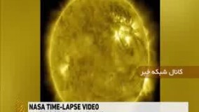 انتشار تصویر تند یک ساعته از ده سال حرکت خورشید