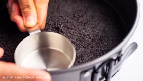 طرز تهیه  چیز کیک شکلاتی با بیسکویت در چند دقیقه