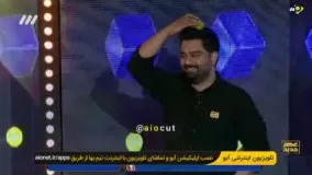 سیاه‌ بازی احسان علیخانی با سیب و تفنگ بادی