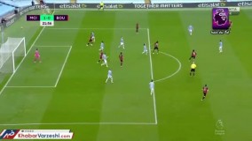 خلاصه بازی منچسترسیتی ۲-۱ بورنموث