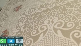 فرش ترک کاشان طرح مهناز زمینه روشن کد 224107