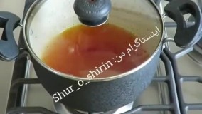 شربت گلاب و زعفران