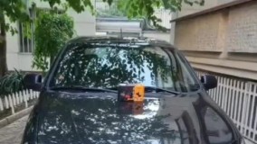 ضربه گیر برسام یدک بر روی خودرو تیبا