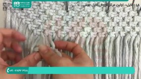 آموزش بافت کیف مجلسی مکرومه و بند کیف