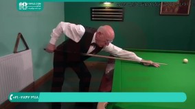 نحوه ایستادن برای ضربه زدن توپ در بازی بیلیارد