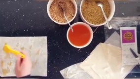 طرز تهیه باقلوا استانبولی با خمیر باقلواست
