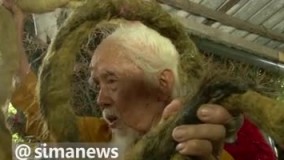 مردي که 80 سال موهاشو نه کوتاه کرده نه شسته!