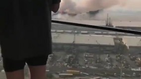 نمایی دیگر از انفجار در لبنان