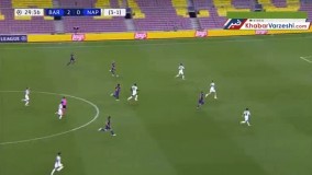 خلاصه بازی بارسلونا ۳-۱ ناپولی