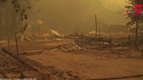 آتش سوزی مهیب 4 میلیون نفر را فراری داد 
؛  آمریکا در آتش