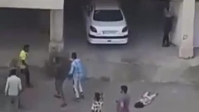 دعوای خانواده ها بعد از تصادف کودک با ماشین