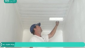 روشی خاص برای رنگ آمیزی سقف اتاق پذیرایی