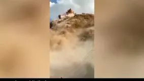 تصاویری وحشتناک از ریزش کوه در قرقیزستان