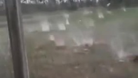 بارش تگرگ های بزرگ و باورنکردنی