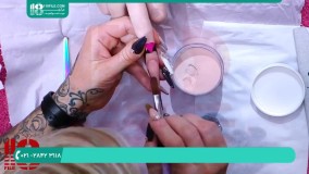 آموزش کاشت و اکریلیک کردن ناخن زیبا