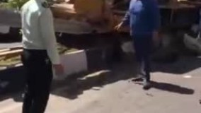 نقص فنی چرثقیل در قشم حادثه ساز شد