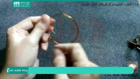 آموزش ساخت دستبند با سیم مسی و سنگ های کوچک