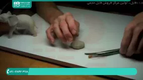 ساخت و قالب گیری مجسمه فیل با گل رس