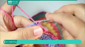 قلاب بافی ژاکت جلو باز مدل یقه اسکی