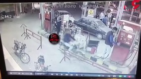 فیلم لحظه انفجار مرگبار پمپ بنزین تاکستان
