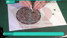 آموزش نقاشی روی طلق در طرح اسلیمی