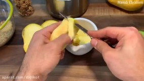 کیک سیب انبه با گردو : دسر ساده