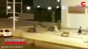 فیلم وحشت زنان و مردان از مرد مسلح در زاهدان