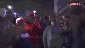 آواز‌ها و گریه‌های هواداران میناوند در خیابان