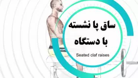 آموزش حرکت ساق پا نشسته با دستگاه