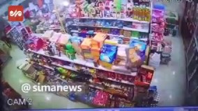 لحضه وقوع زلزله در گناوه (2)