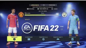 منچسترسیتی -  منچستریونایتد   FIFA 22 PS5 MOD