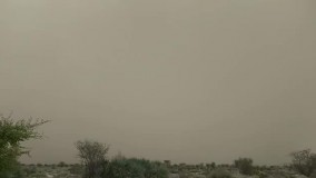 لحظه ورود طوفان به شهرستان قصرقند