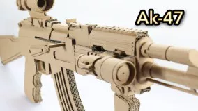 آموزش ساخت اسلحه کلاشینکف Ak-47 با مقوا