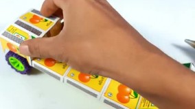 آموزش ساخت کاردستی با مقوا _ ساخت ماشین فوق العاده