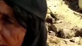 صحبت های بغض آلود مادر زلزله زده