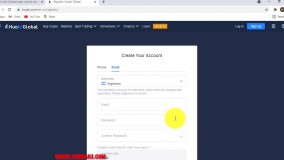 آموزش ساخت اکانت در صرافی هیوبی