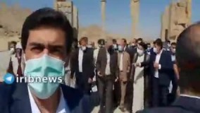 بازدید رئیسی از مجموعه تاریخی تخت جمشید