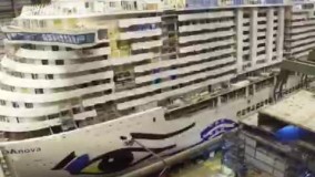 ویدیویی جذاب از مراحل ساخت کشتی کروز