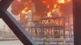 پالایشگاه نفتی کویت آتش گرفت